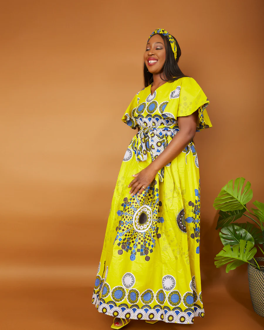 AFRICAN PRINT ANKARA MAXI DRESS